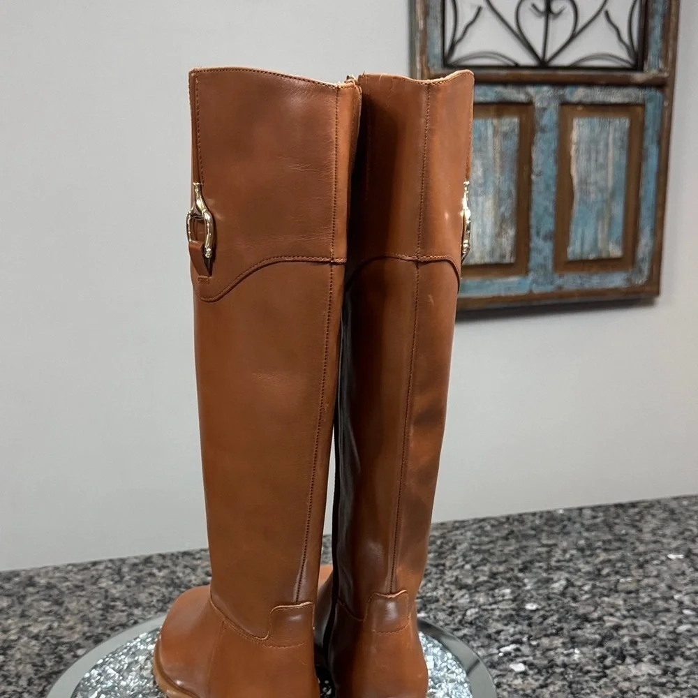 Giani Bernini leather Sandraa bohemian knee high riding  Boots NWT 6.5